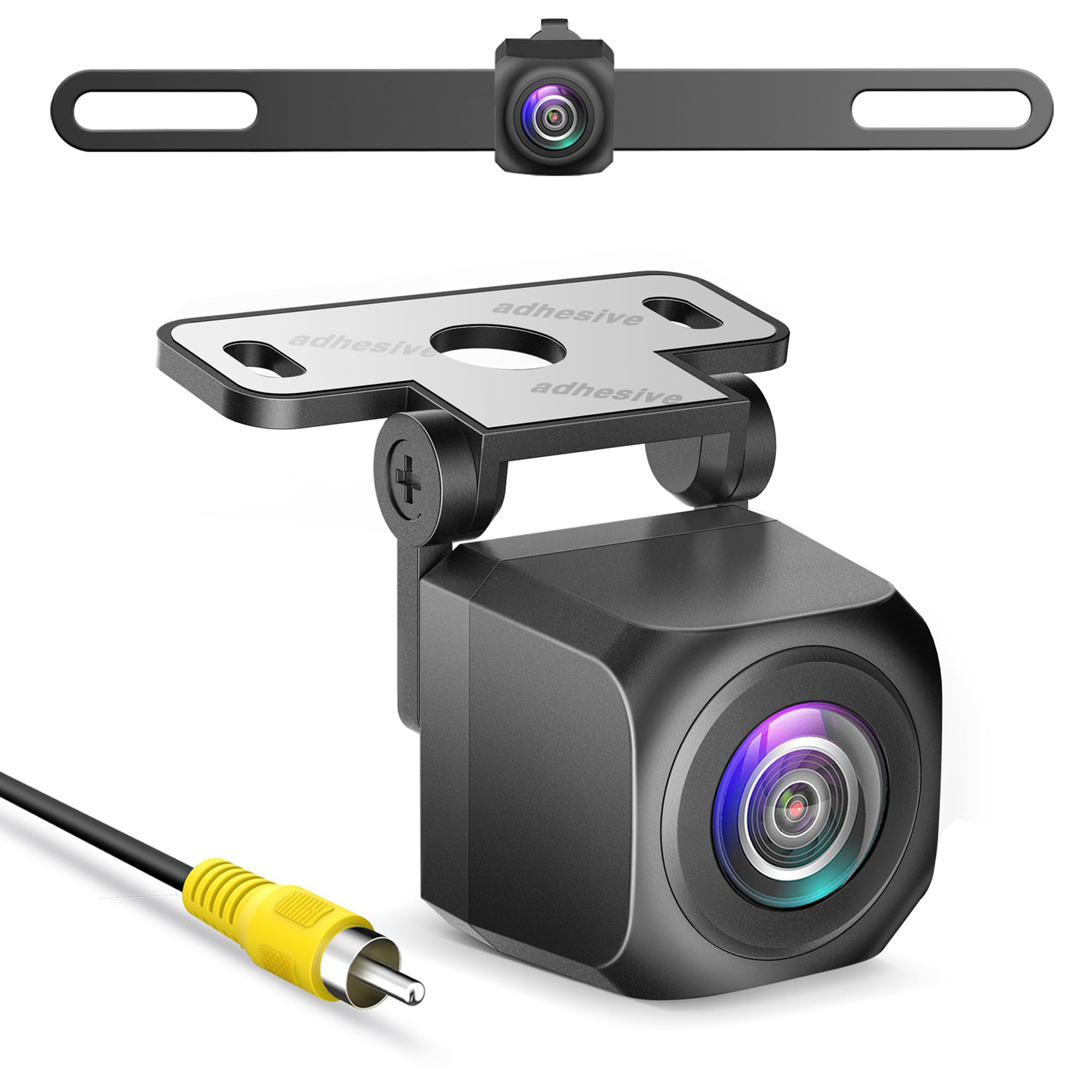 Pixelman 2024 AHD Backup Camera for Car - Universal IP69 Waterproof 145° Wide Angle Rear View Camera with Stainless Steel Bracket - Perfect for Cars, SUVs, RVs & Trucks - Enhance Parking Safety in Tight Spaces & Low Visibility Conditions