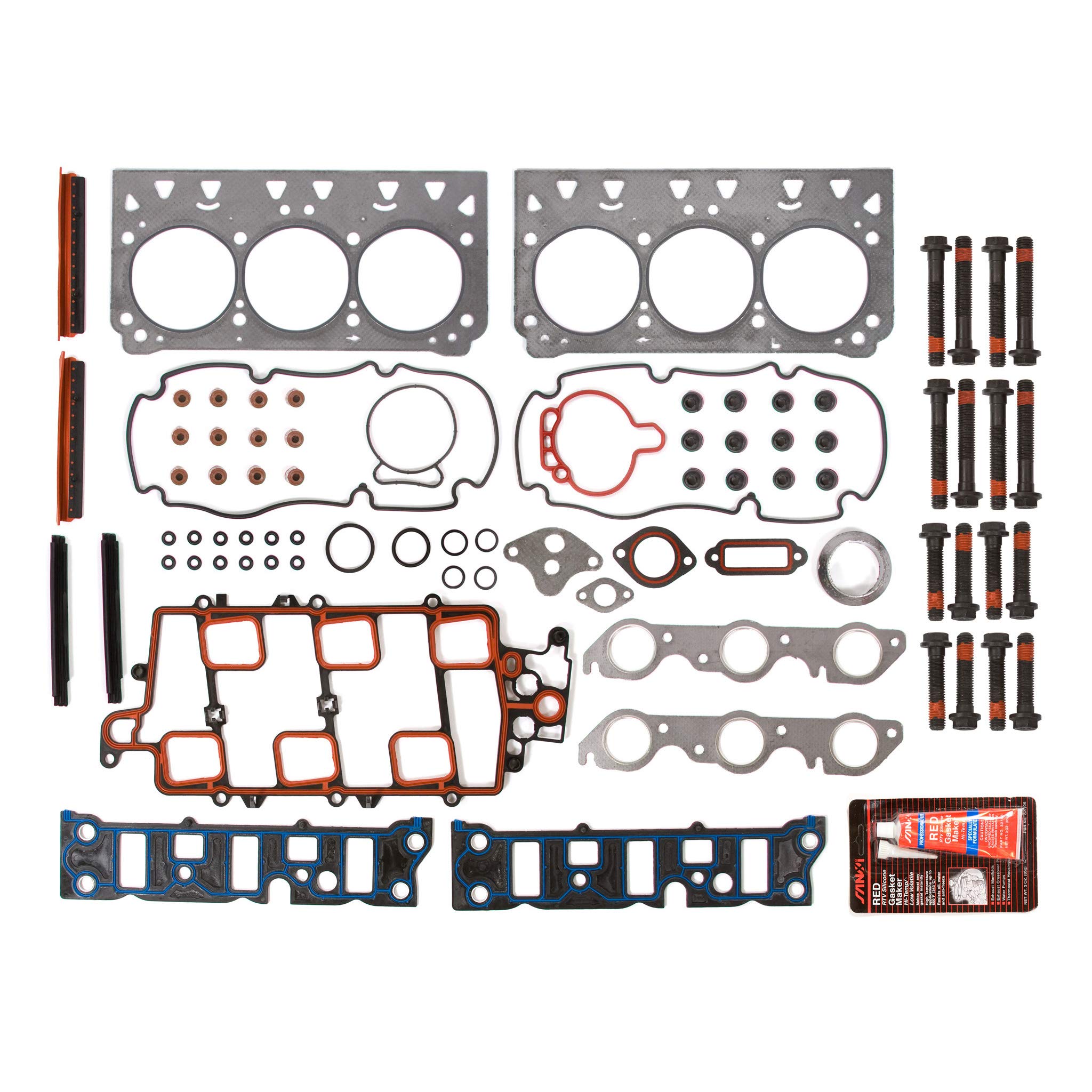MA-4216955981 Head Gasket Set with Bolts & Lifters - Compatible with 1997-2005 Buick Chevrolet Oldsmobile Pontiac 3.8L V6 Engine - Perfect for Engine Repair & Rebuild Projects