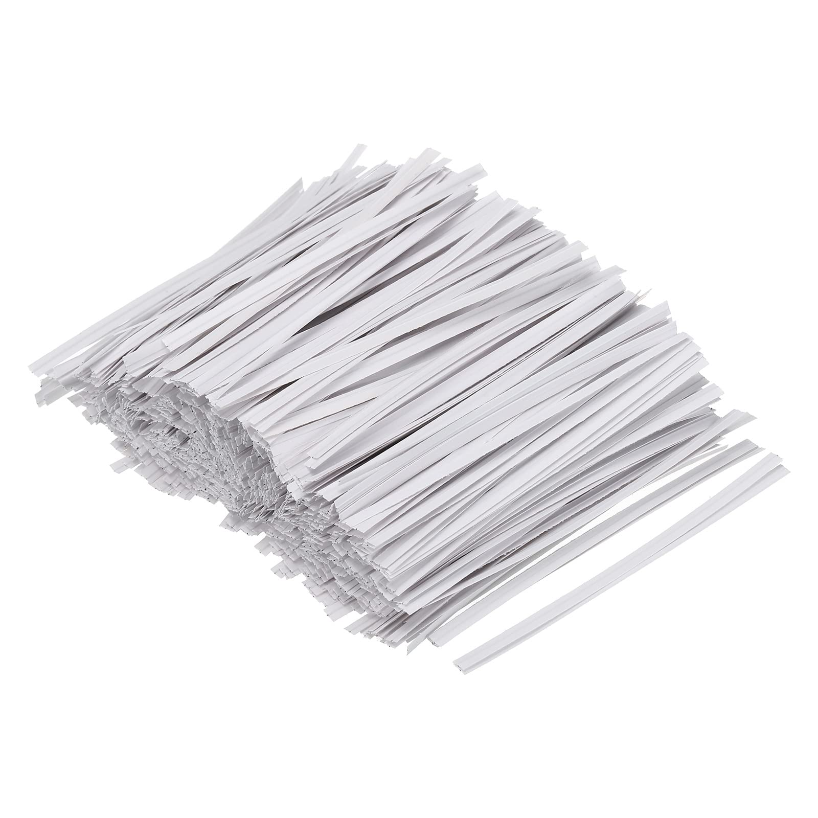 PATIKIL 4-inch White Twist Ties - 1500 Pack for Securing Gift Bags, Candy Wrappers, Bread Bags & DIY Crafts | Perfect for Party Decorations, Baking Storage & Art Projects