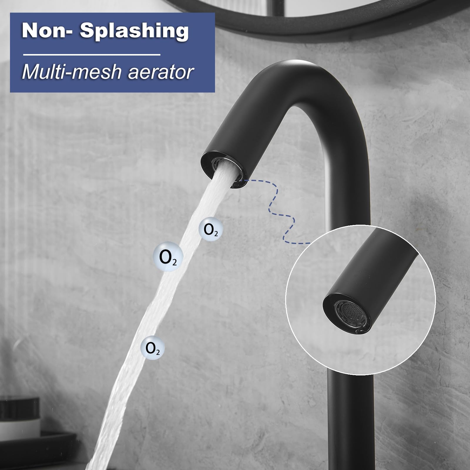 Automatic Touchless Bathroom Faucet with Deck Plate - 10