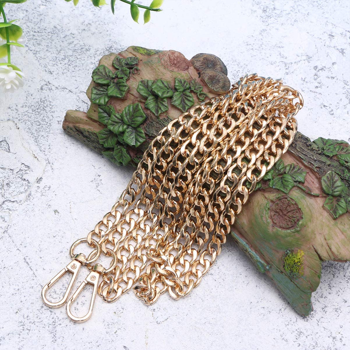 Urban Creation Gold Handbag Chain Strap - Adjustable Shoulder Strap for Women's Purses & Handbags - 1PC - Perfect for Evening Bags, Crossbody Bags & Fashion Accessories