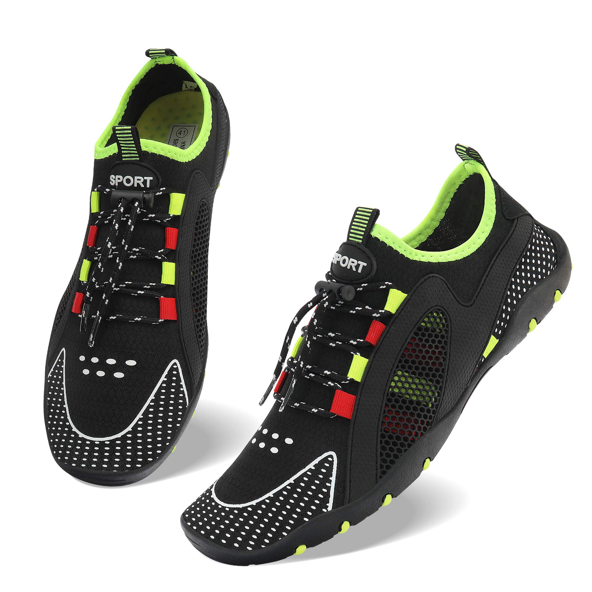 MAYZERO Quick-Dry Water Shoes for Men & Women - Lightweight Swim Surf Shoes for Beach, Pool, Hiking & Aqua Sports | Non-Slip Sole & Wide Toe Design | Perfect for Swimming, Surfing, Water Aerobics & Indoor Slippers | Great for Travel, Vacation & Water Activities