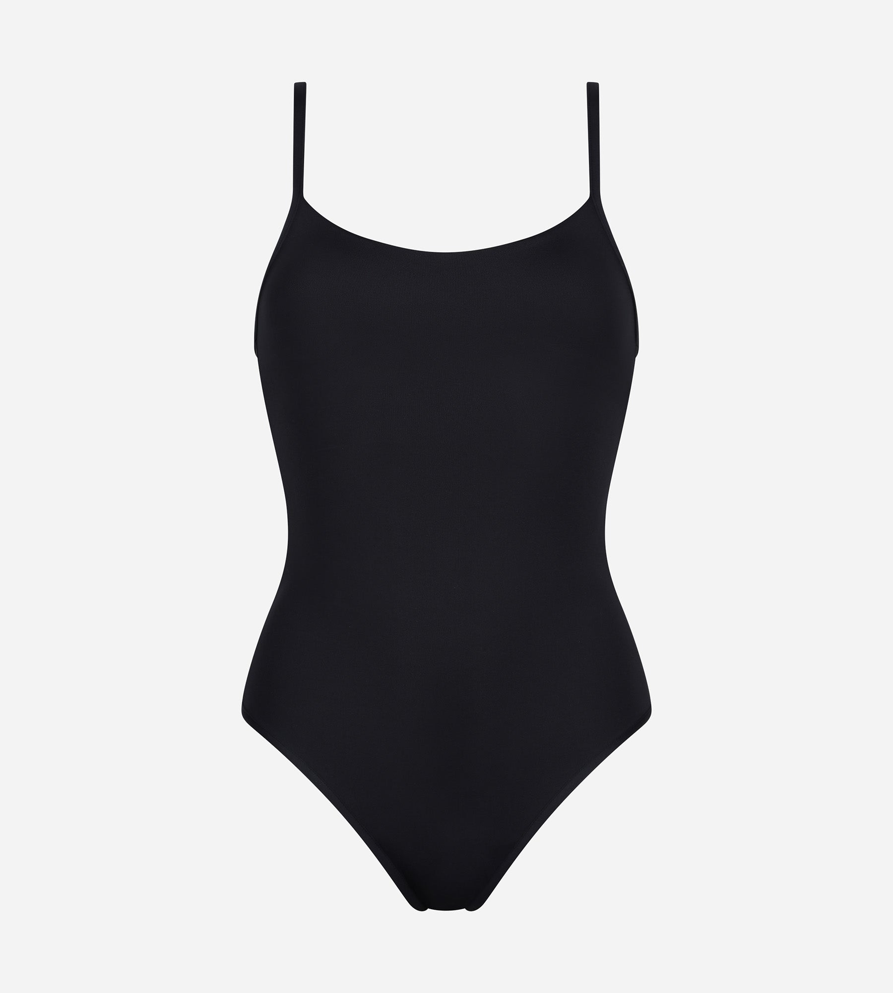1 Piece Black Menstrual Swimwear - Light to Medium Flow Protection for Period Swimming & Beach Activities