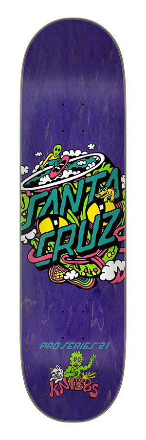 Santa Cruz Knibbs Reptilian Dot Skateboard Deck - High Performance Skateboard for Street & Park Riding - Perfect for Skaters & Collectors