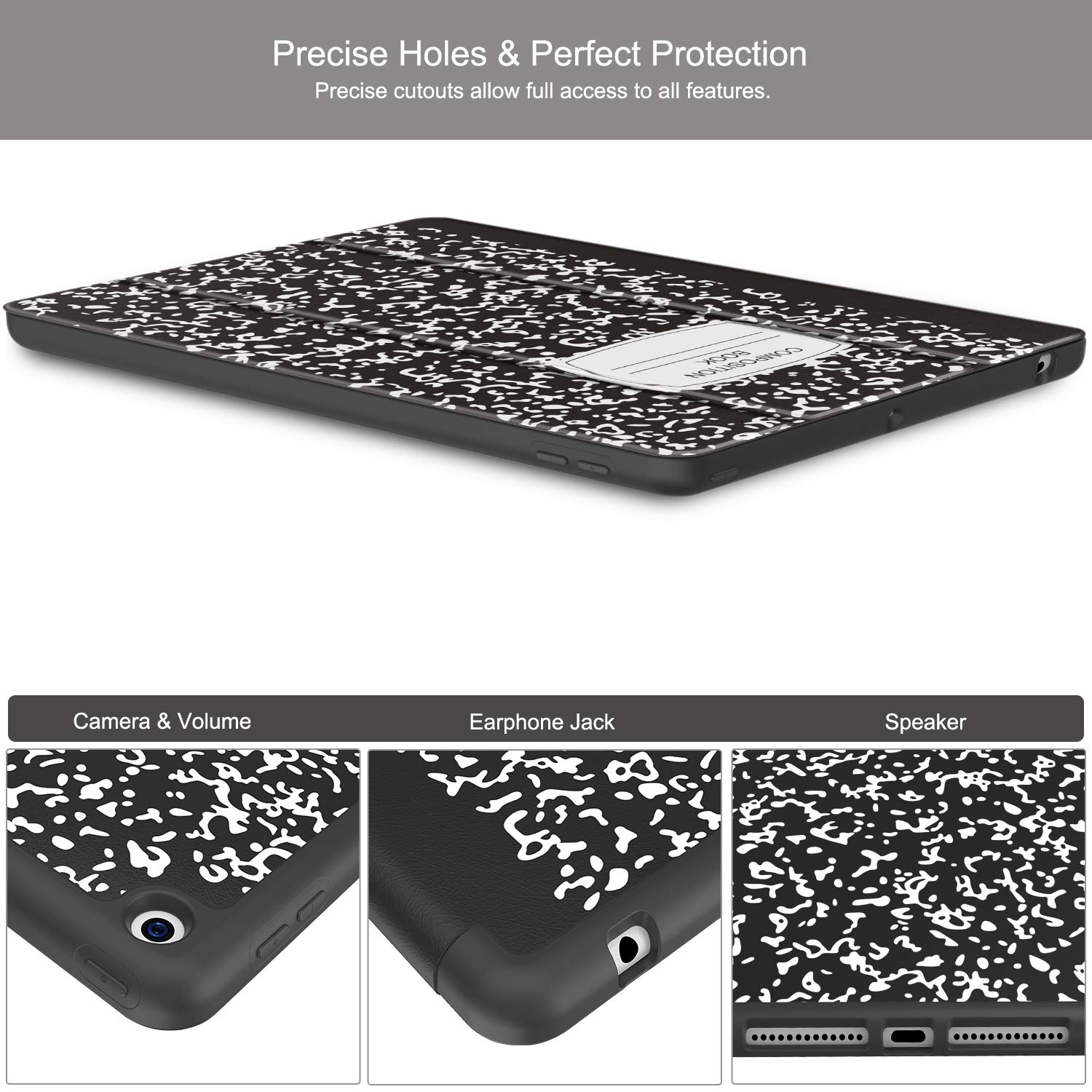Shockproof iPad Case for 10.2 Inch iPad 9th/8th/7th Generation (2021/2020/2019) - Premium Protective Cover with Pencil Holder, Soft TPU Back & Auto Sleep/Wake | Perfect for Work, School & Travel Protection