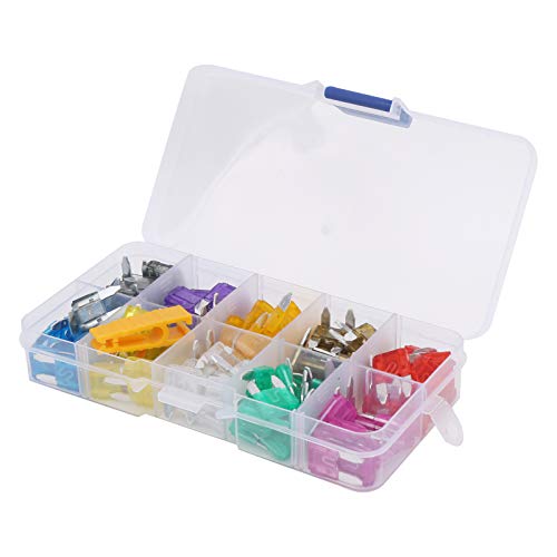 High-Quality Car Blade Fuse Assortment Kit - Corrosion Resistant Automotive Fuses with Fuse Clip - Compatible with Cars, Trucks, Motorcycles & Caravans - Perfect for Road Trips, Vehicle Maintenance & Emergency Repairs