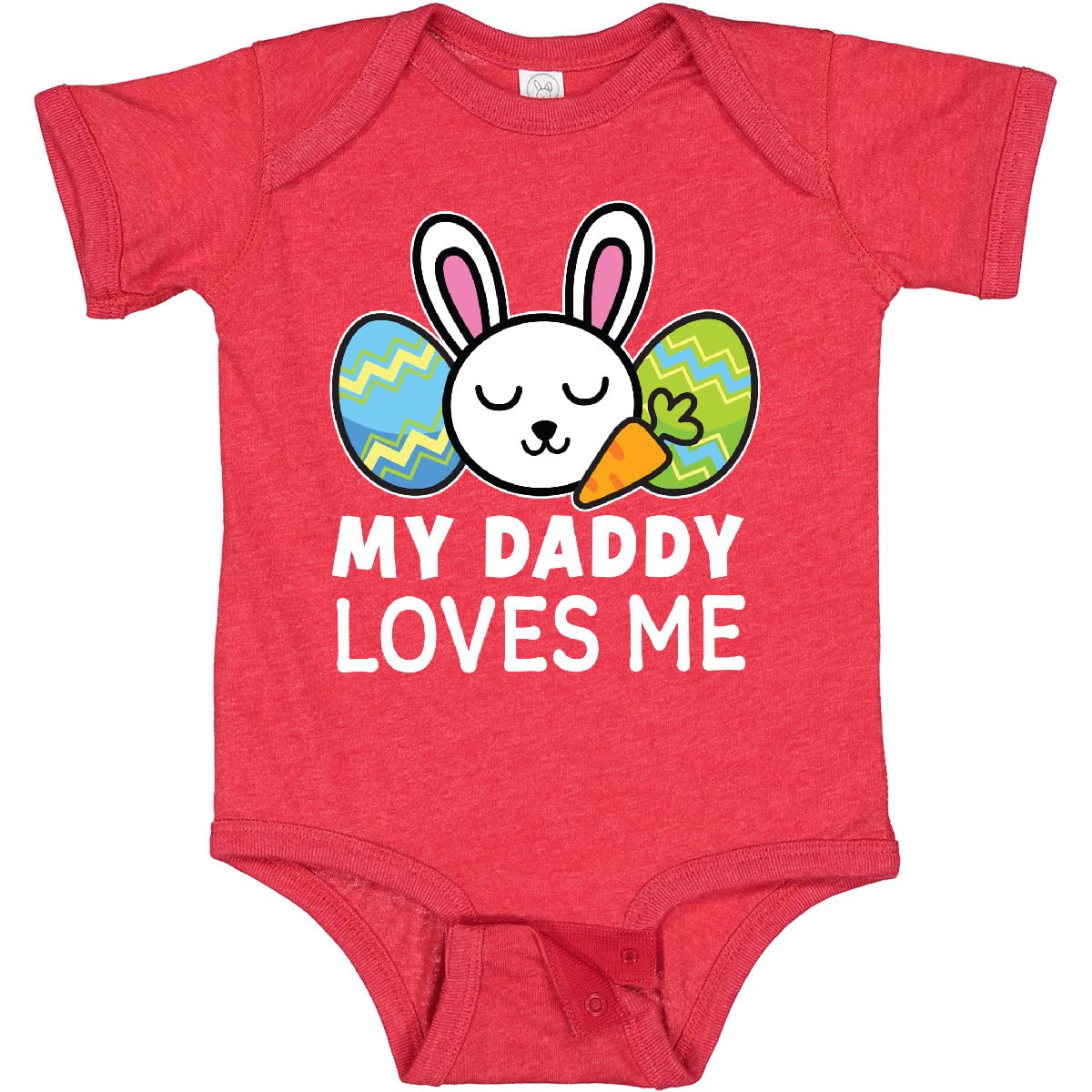 My Daddy Loves Me Bunny Easter Baby Bodysuit - Cute Easter Outfit
