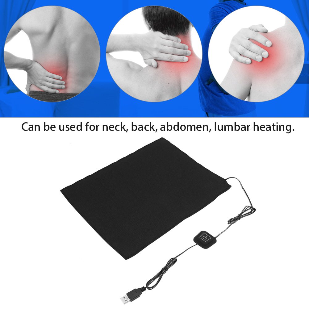 USB Electric Heating Cloth - 5V DC Waist Warmer & Pet Heating Pad for Winter, Outdoor Activities & Pain Relief - Soft & Adjustable Temperature Control