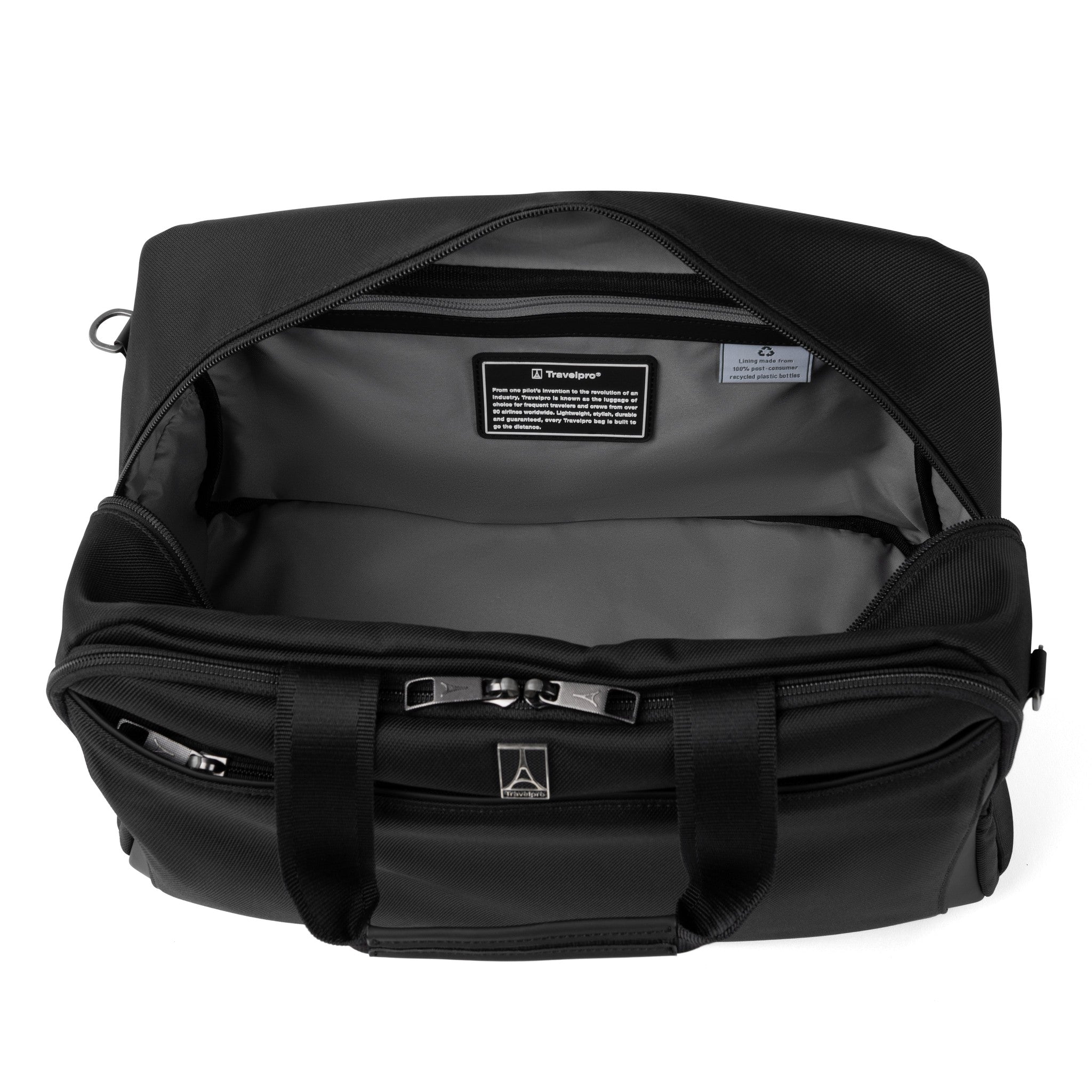 Travelpro Crew Classic Underseat Tote Bag - Compact Carry-On Luggage for Air Travel, Business Trips & Weekend Getaways | Fits Under Airplane Seat, Durable Nylon Fabric, Multiple Pockets for Organization