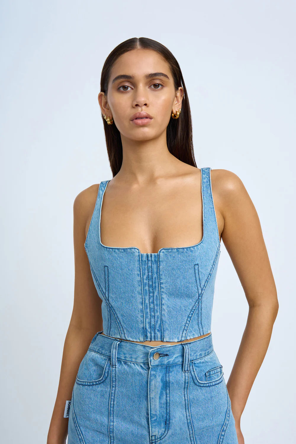 Blue Jean Beauty Bustier - Sexy Corset Top for Women | Perfect for Date Night, Parties & Lingerie Fashion