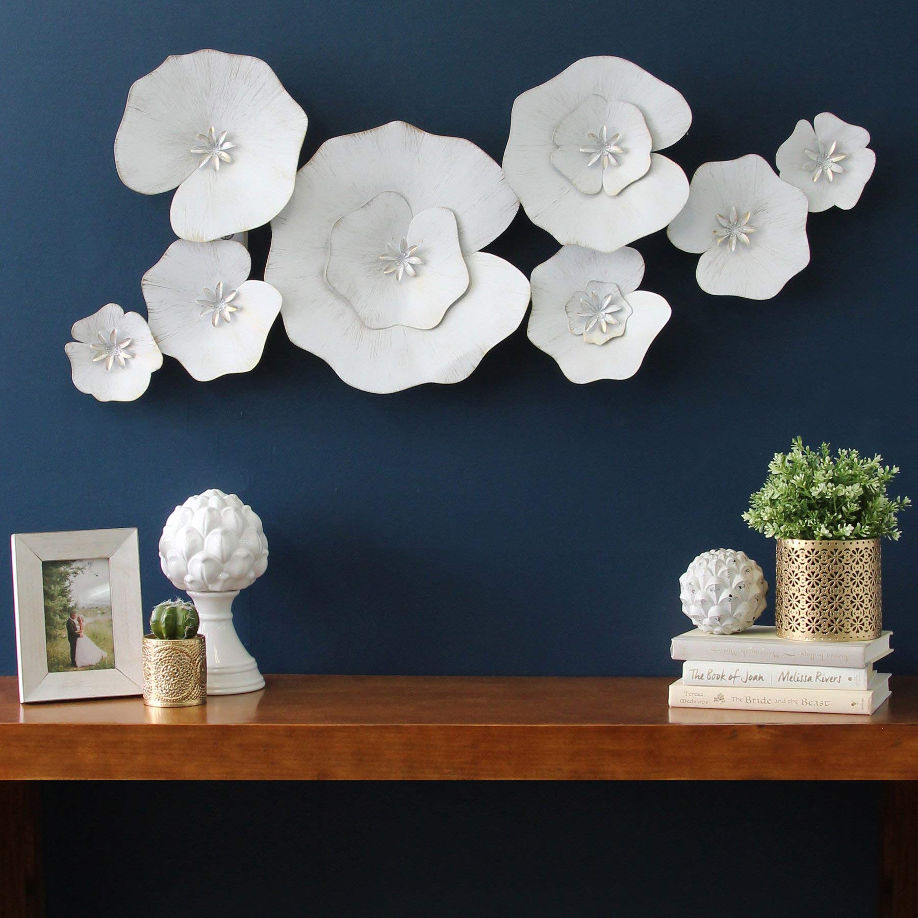 Lily Pad Metal Wall Art - Handcrafted Unique Metal Décor for Home & Office | Perfect for Living Room, Bedroom, or Garden Decoration