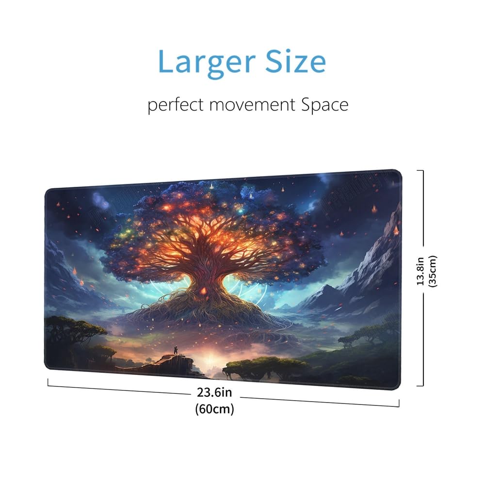 MTG Game Mat 60 x 35 cm - Stitched Edge Rubber Surface Playmat for TCG, Board Games & Halloween Themed Battles - Perfect for Magic: The Gathering, Yu-Gi-Oh, and Card Game Tournaments