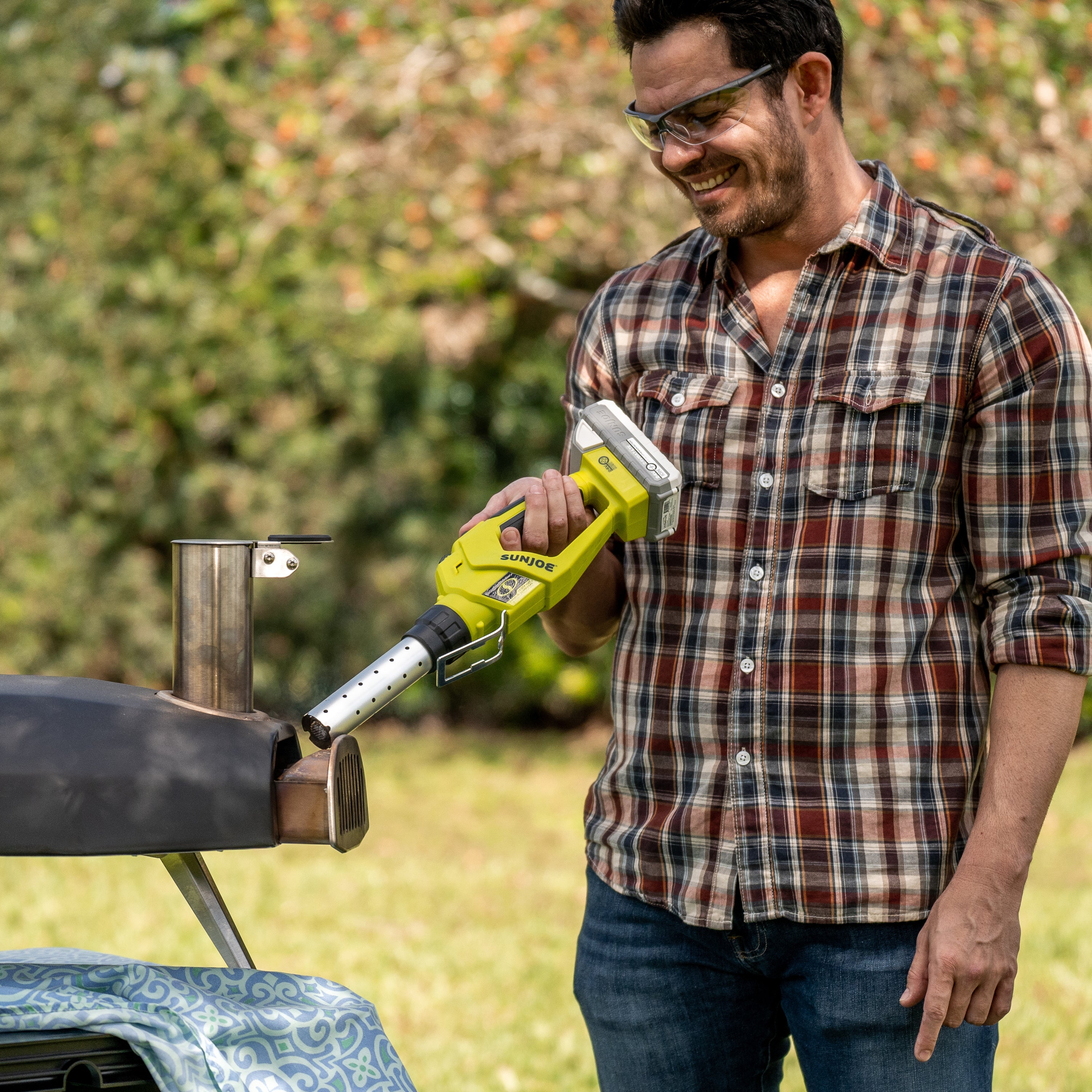 Sun Joe 24V IONMAX Cordless Electric Fire Starter - 1380°F in 30 Seconds | Fast Charcoal & Grill Igniter | Perfect for BBQ, Camping & Outdoor Cooking | Tool Only (No Battery)