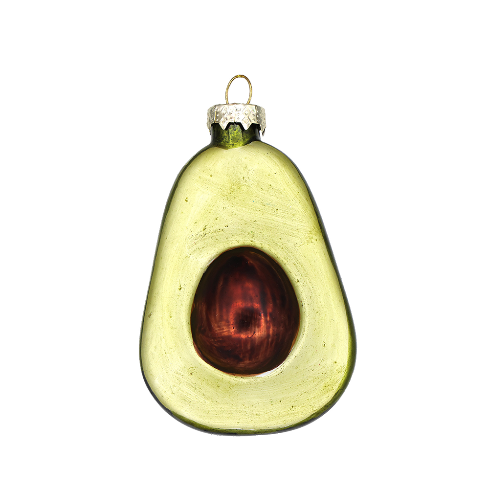 Handmade Avocado Ornament - Cute Green Avocado Decor for Home, Kitchen, Office - Perfect for Christmas Tree, Gifts, and Party Decorations