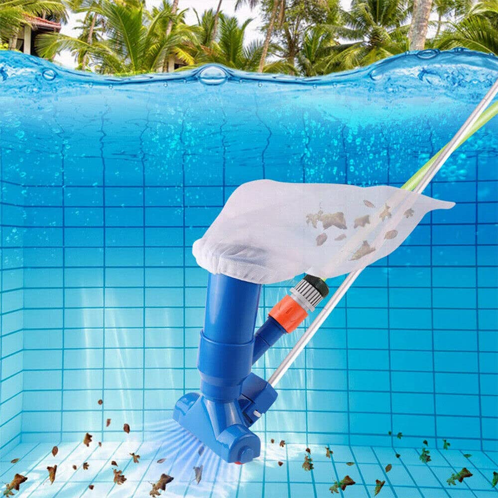 Pool & Spa Fountain Vacuum Brush Cleaner Kit - Heavy Duty Cleaning Tool for Swimming Pools, Hot Tubs, and Garden Ponds | Ideal for Removing Algae, Debris, and Dirt