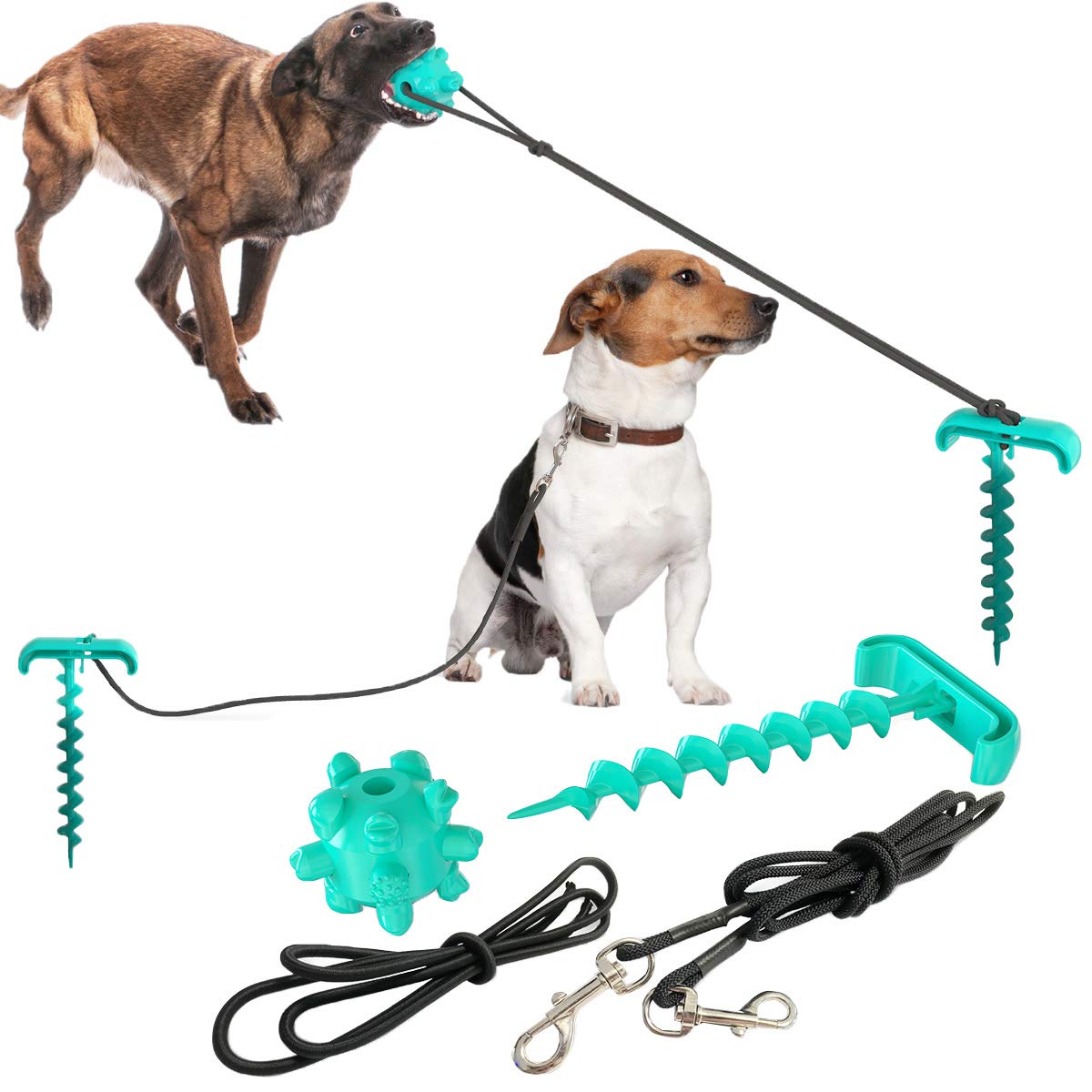 **Heavy Duty Dog Tie Out Cable & Stake - 10.19