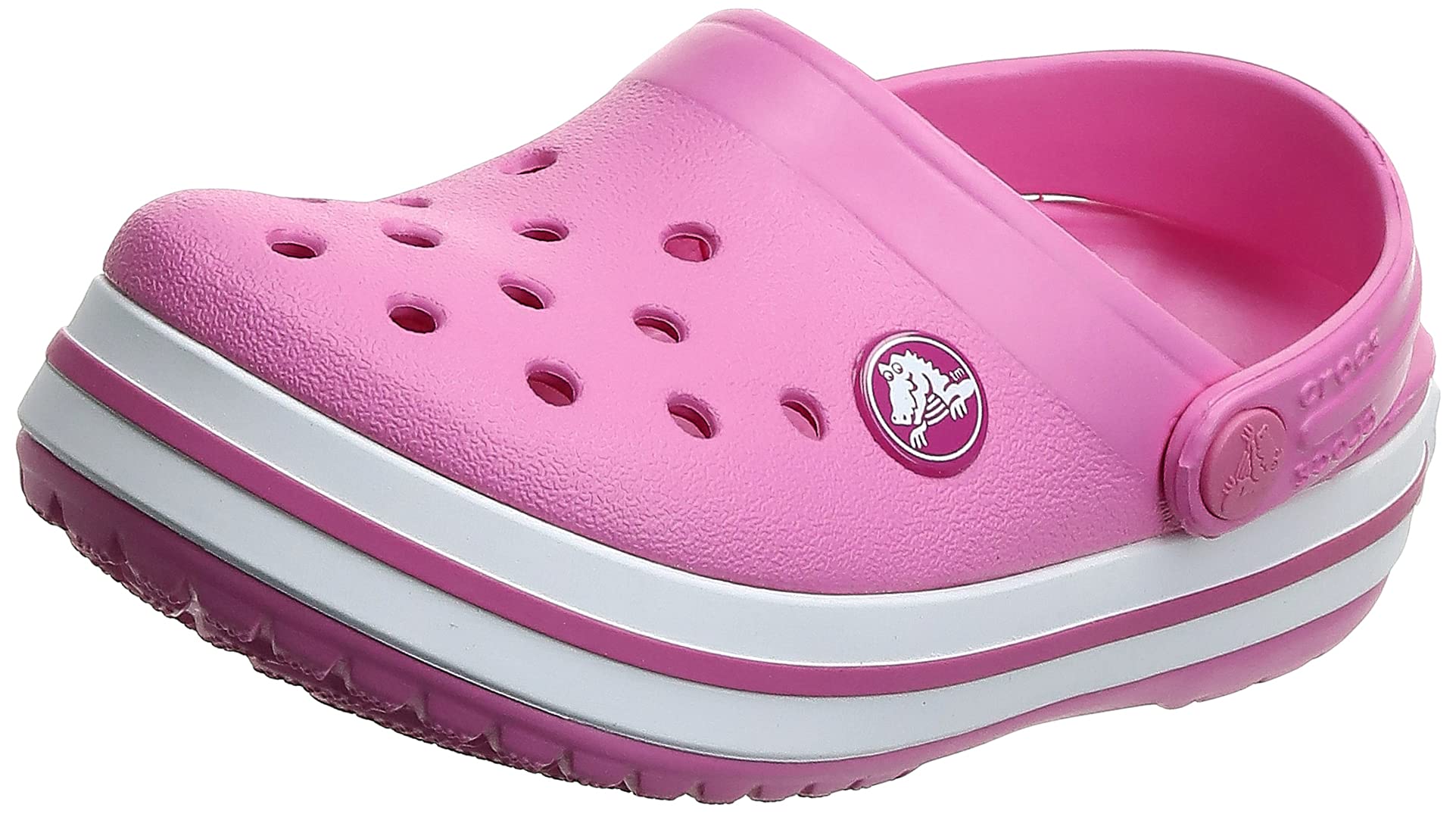 Crocs Kids' Crocband Chevron Beaded Clog - Comfortable & Stylish Water Shoes for Boys & Girls - Perfect for Beach, Pool & Summer Outdoor Activities
