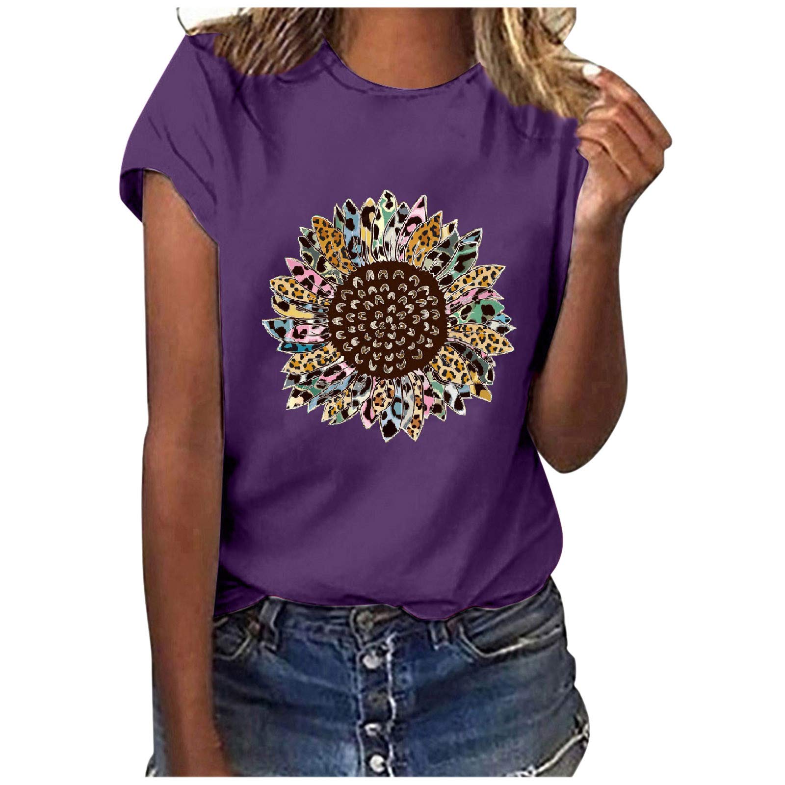 Funny Graphic Tees for Women - Short Sleeve Cute Printed Summer Tops | Casual Outfit, Weekend Wear & Vacation Style