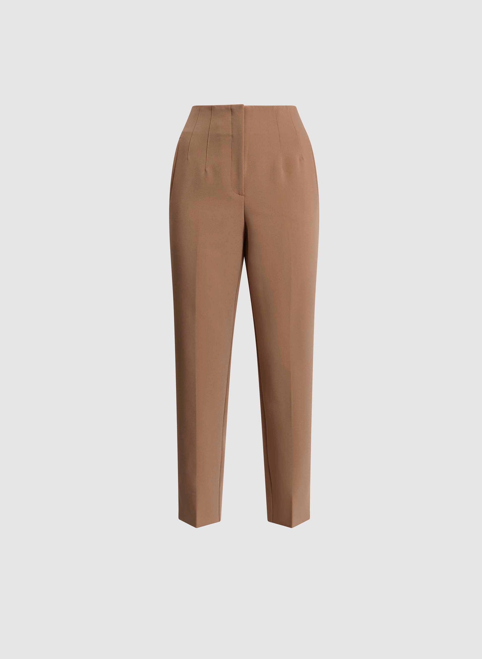 City Fit Slim Leg Pants for Women - High Waisted Stretchy Office Trousers | Professional Work Pants & Casual Wear for Everyday Comfort