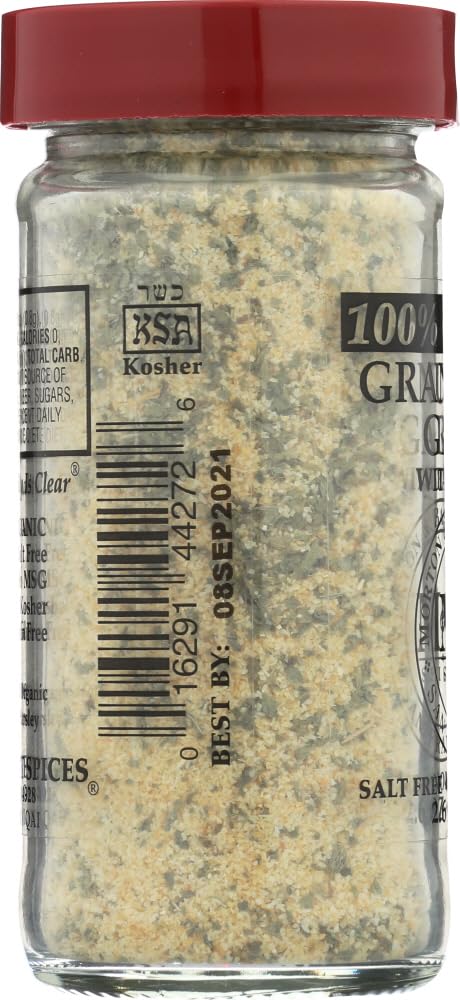 Organic Granulated Garlic with Parsley - 9 Pack (2.6 Oz Each) | All-Natural Seasoning for Cooking, Baking & Grilling | Perfect for Soups, Sauces & Meat Rubs