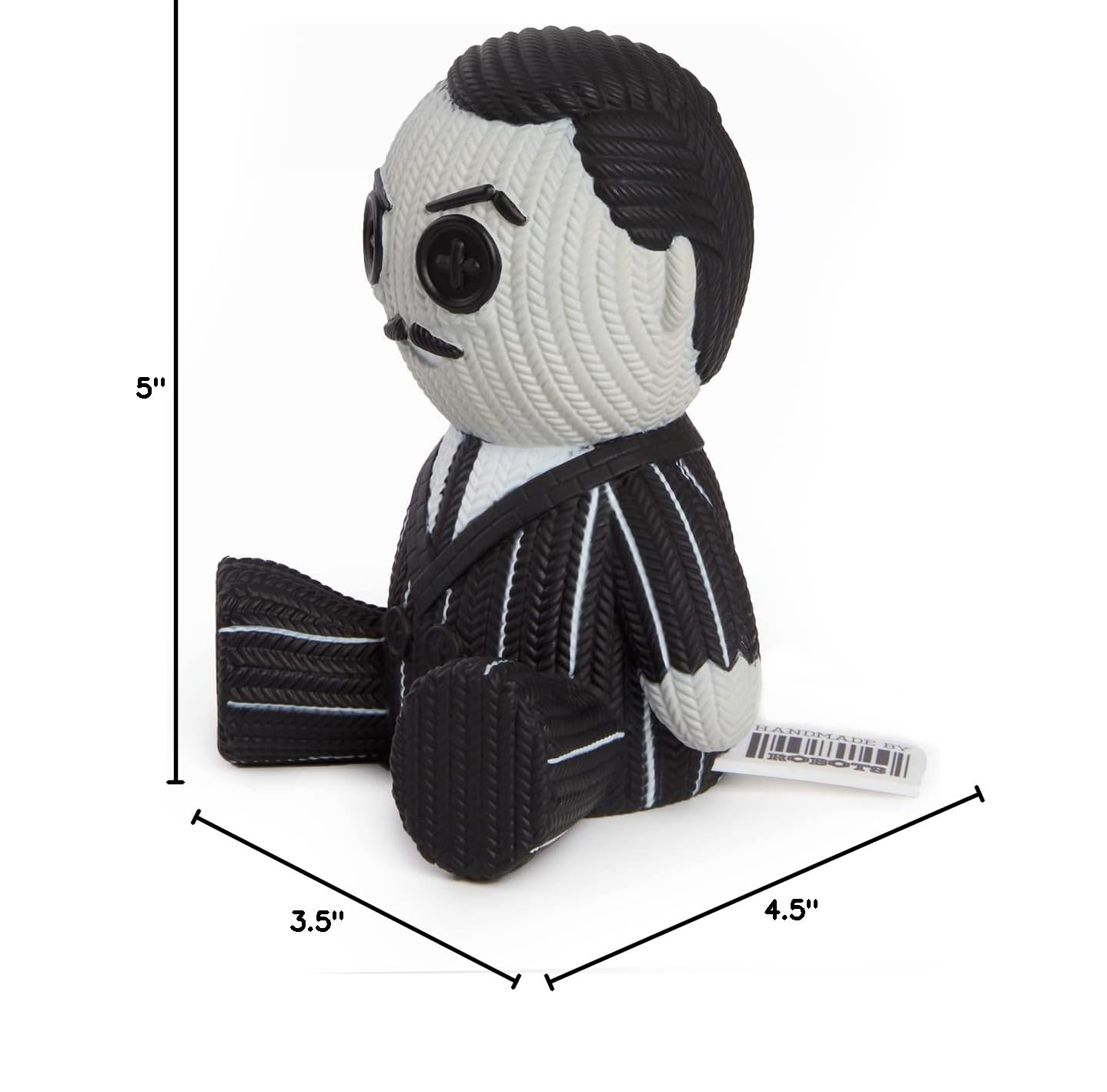 Handmade Robot-Crafted Gomez Addams Family Collectible Figurine #058 - Perfect for Horror Fans, Movie Memorabilia & Home Decor