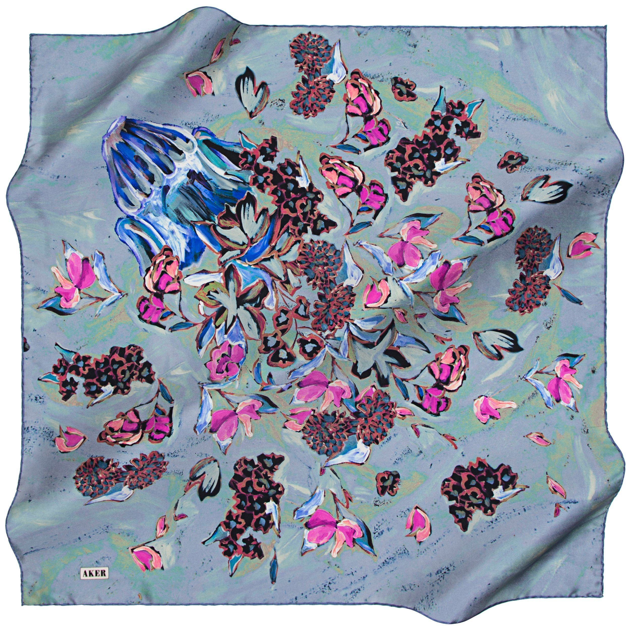 Luxury Aker Satin Silk Scarf for Women - Elegant Fashion Accessory for Parties, Weddings & Everyday Wear