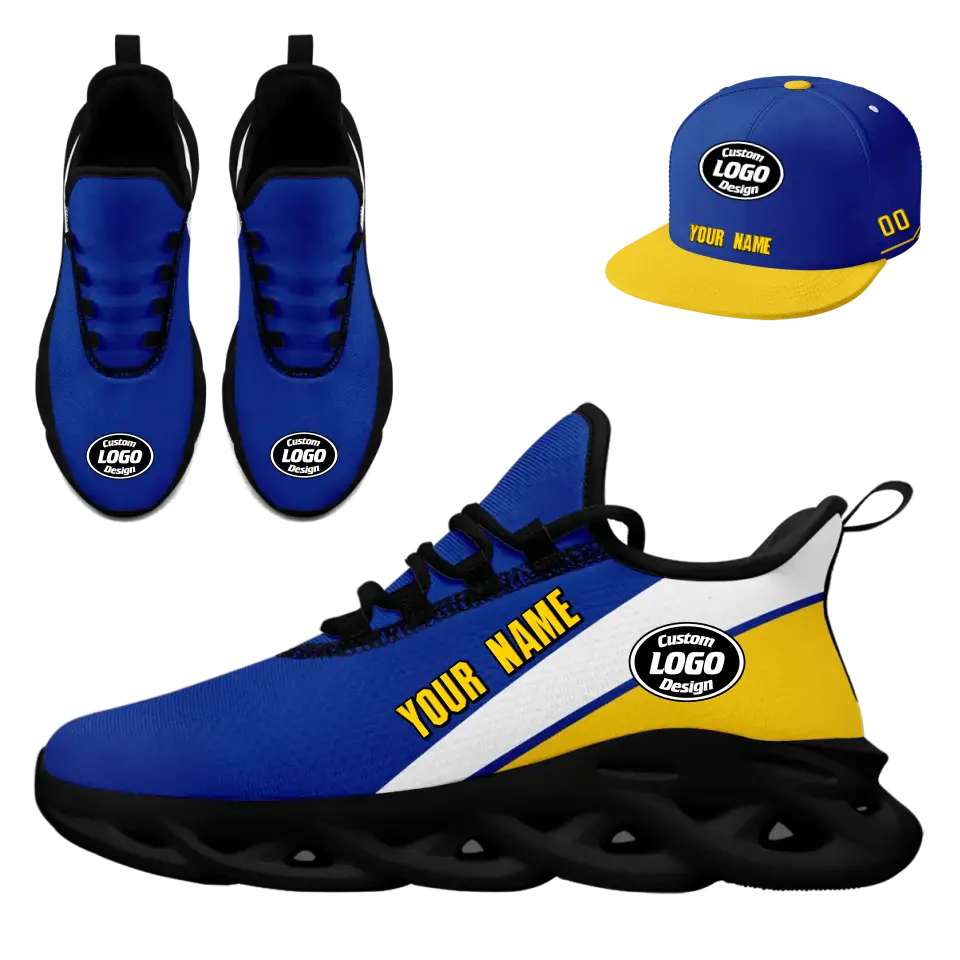 Custom Maxsoul Sneakers & Hat Combo Set - Personalized Athletic Shoes & Apparel for Gifts, Brand Promotions, Fan Festivals & Special Events - Perfect for Sports Enthusiasts, Corporate Gifts & Team Events