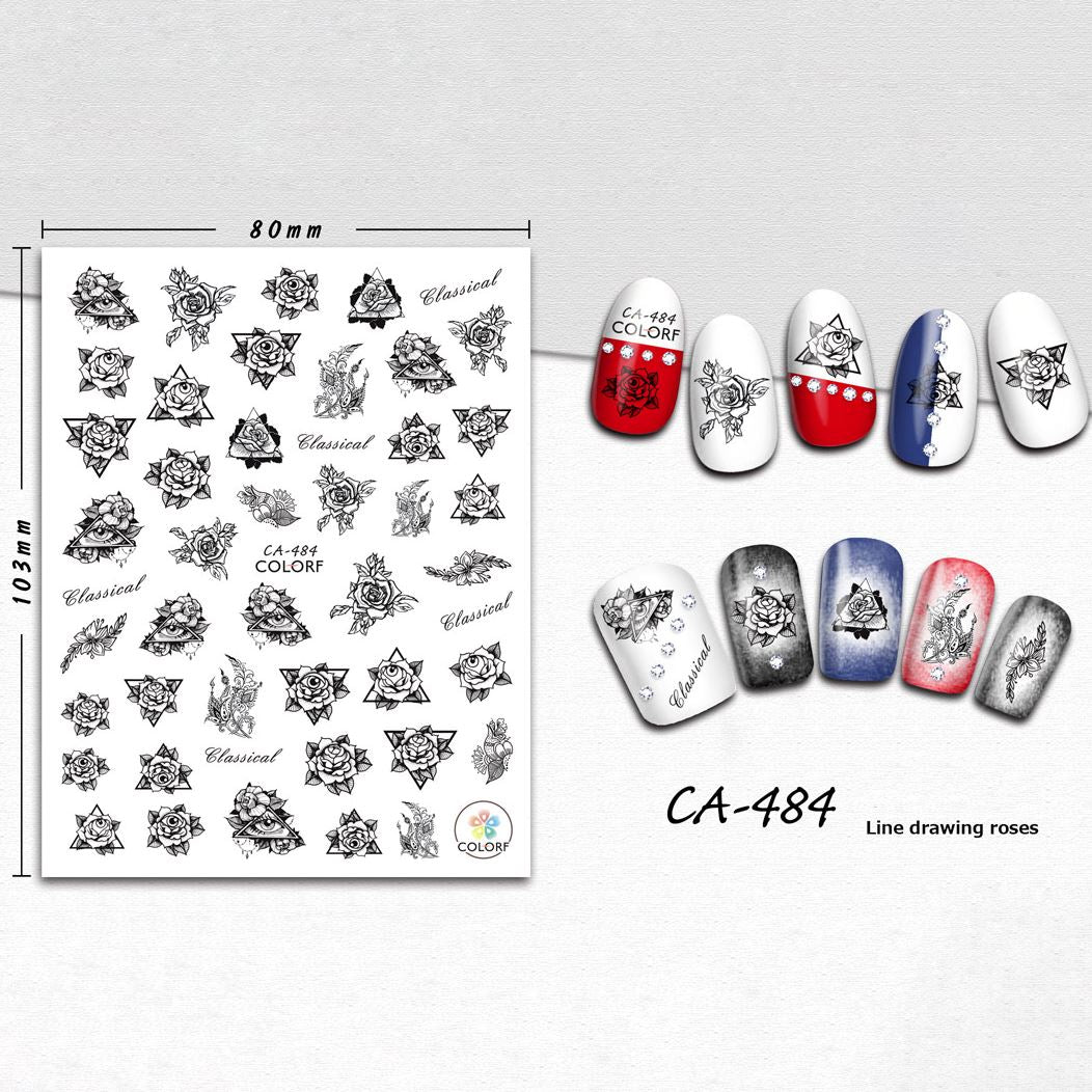 Premium Nail Art Stickers for Women - Waterproof DIY Nail Decals - Salon Quality Nail Designs for Manicures, Parties & Special Occasions