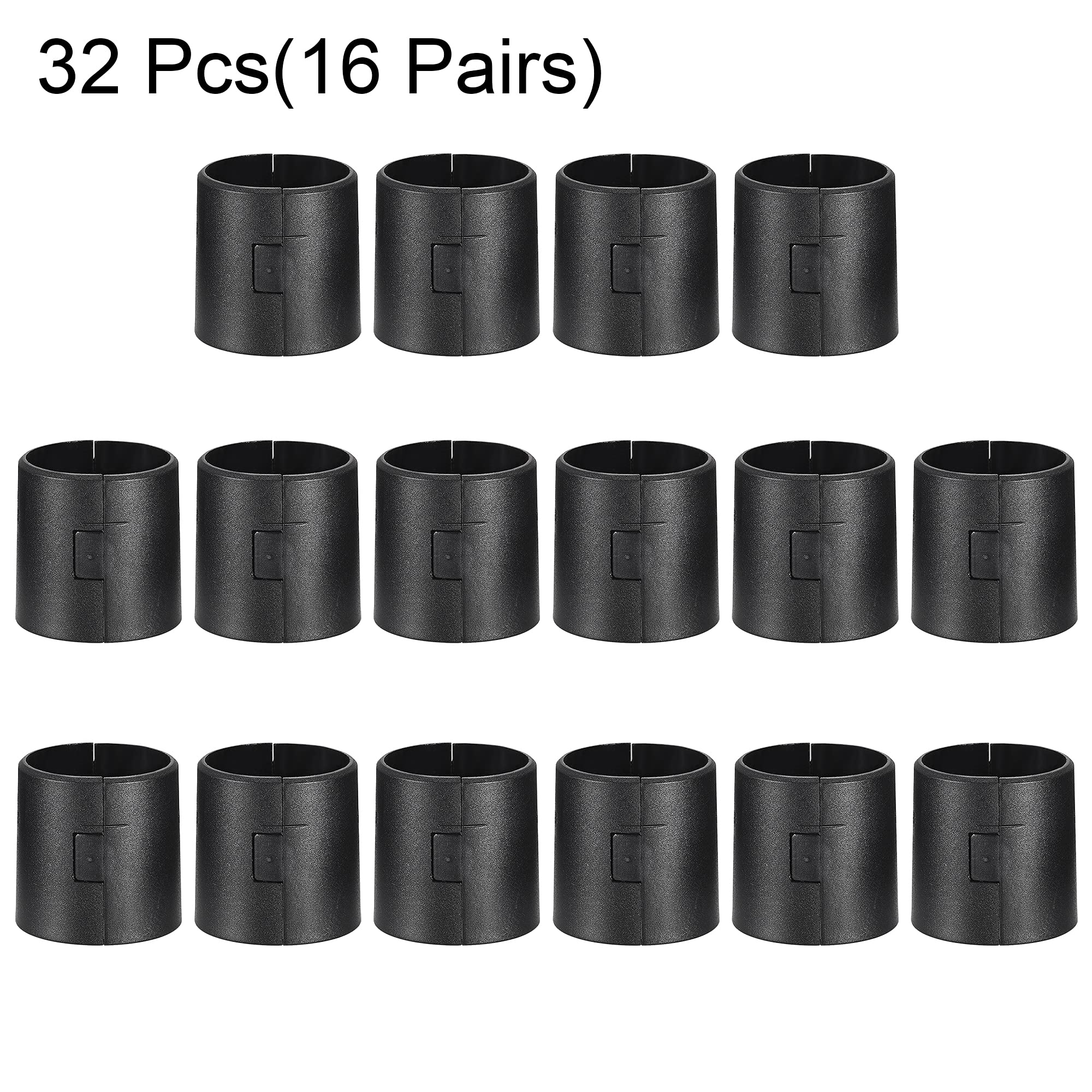 uxcell 1.5 Inch Wire Shelf Clips - 32 Pack Plastic Locking Clips for Wire Shelving Systems | Perfect for Kitchen Pantry, Garage Storage & Closet Organization