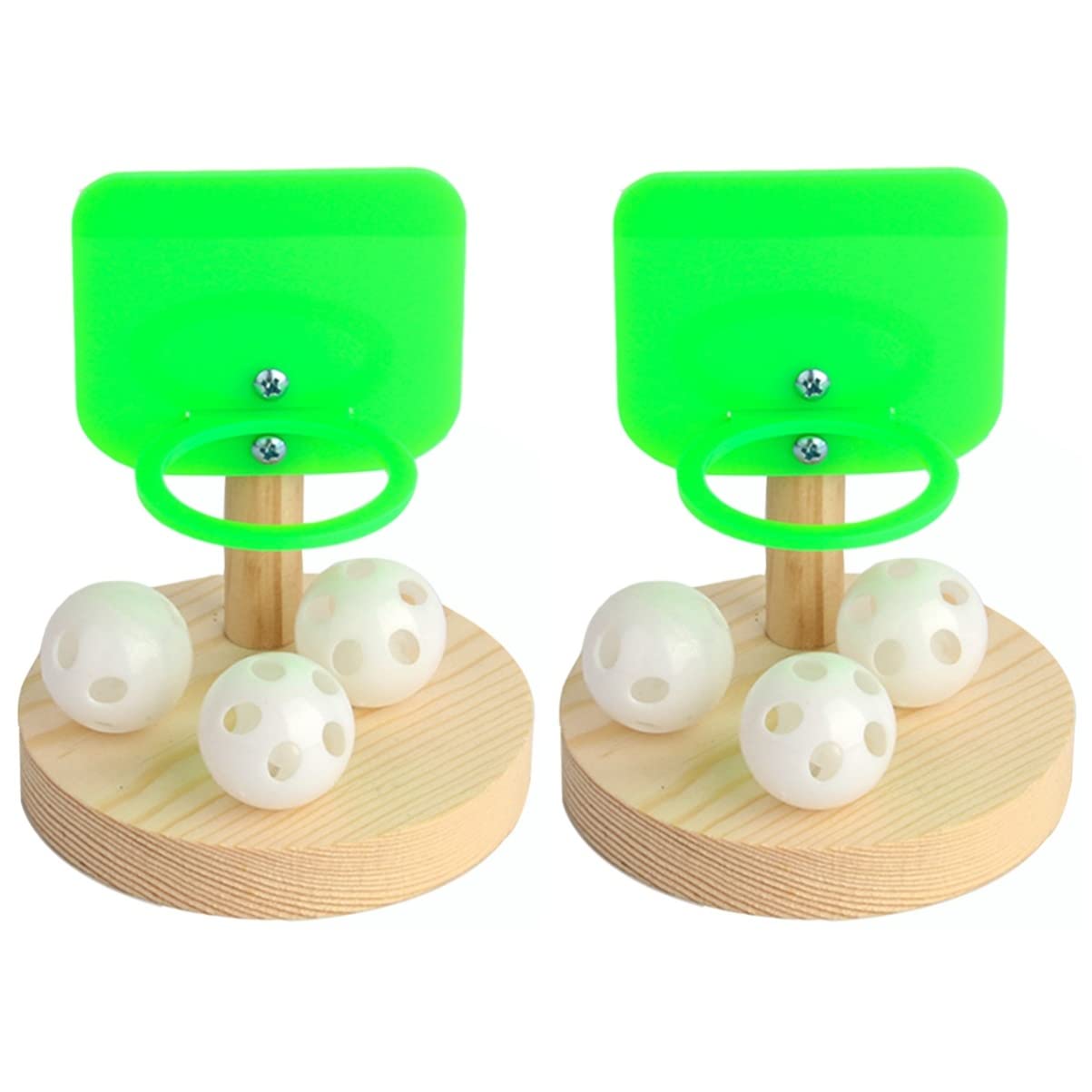Balacoo Parrot Basketball Toy - 2 Sets Bird Training & Chew Toys for Playtime