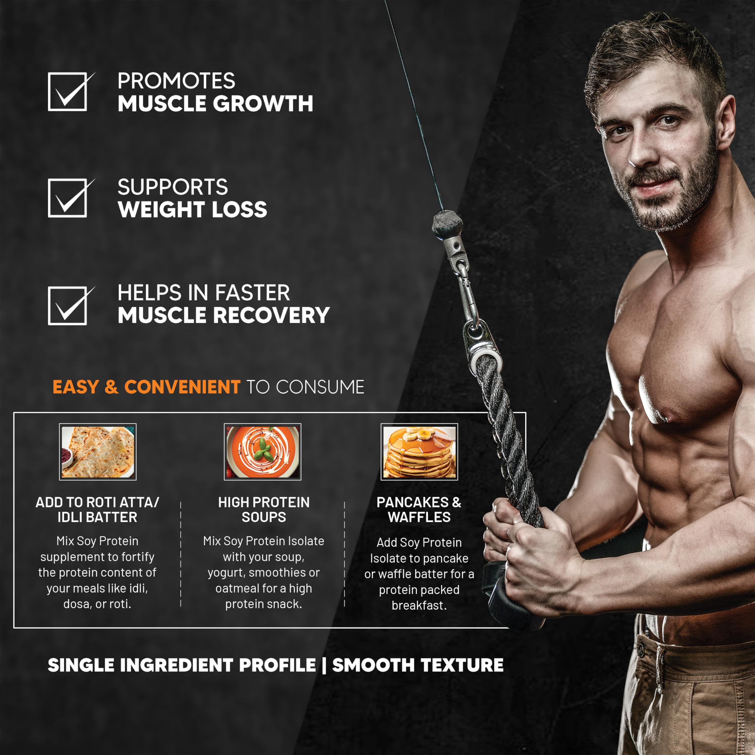 Asitis Nutrition 100% Soy Protein Isolate Powder - 27g Protein per Serving, All 9 Essential Amino Acids, Vegan Plant-Based Protein Supplement, Unflavored, Zero Cholesterol & Additives - 1000g (33 Servings) for Muscle Recovery, Weight Management & Healthy Lifestyle