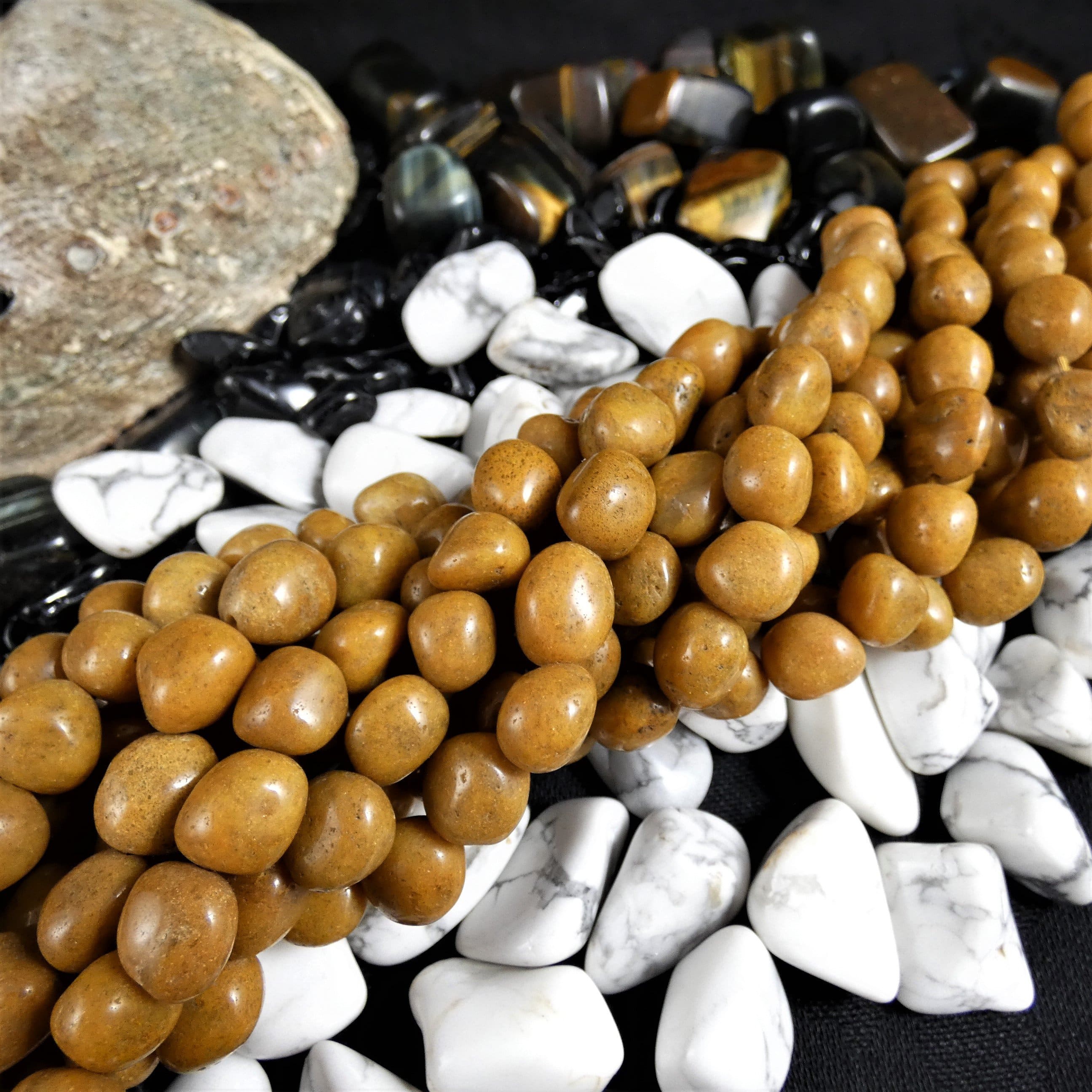 Natural Brown Jasper Bead Strands - 16
