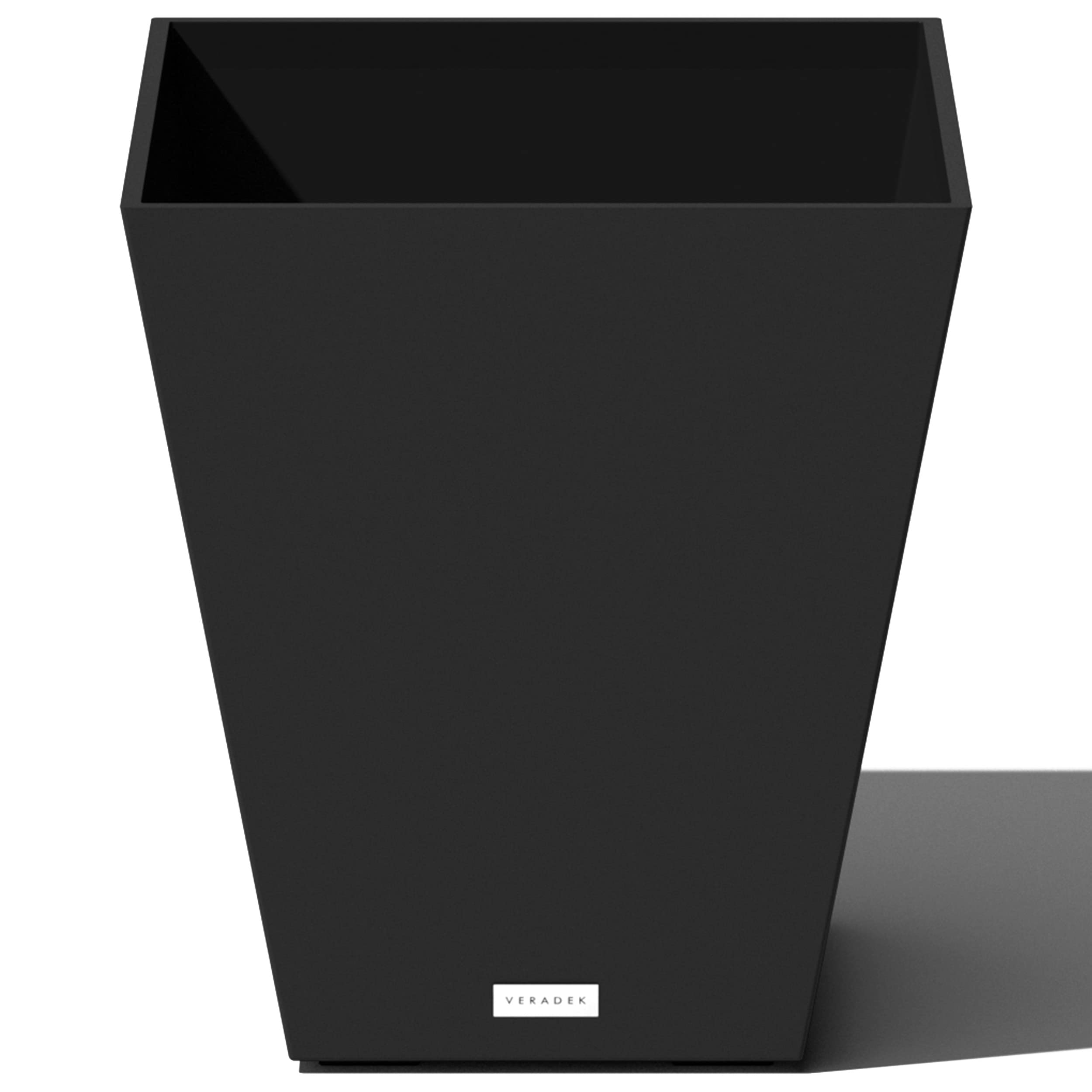 Veradek Pure Series Nobleton Large Plastic Planter - Indoor Outdoor Garden Pots for Porch, Patio, Balcony | Weather-Resistant Modern Décor with Drainage Holes | Perfect for Flowers, Plants, Trees, Shrubs | Ideal for Home, Office, Restaurant Decoration