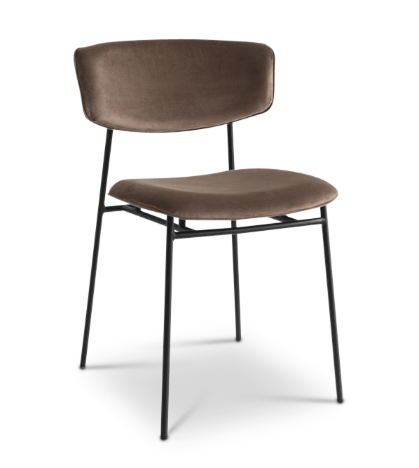 Vintage 1950s Retro Style Lounge Chair - Mid Century Modern Accent Chair for Living Room, Bedroom & Office - Comfortable Upholstered Armchair with Wooden Legs