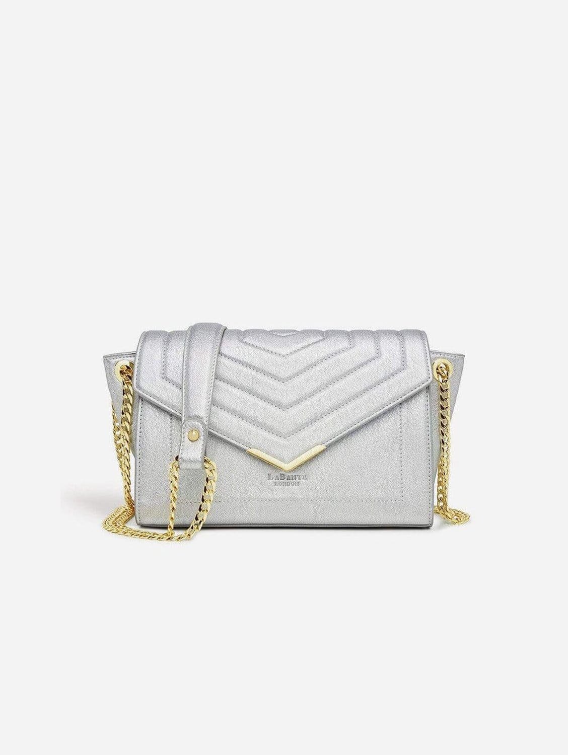 Kensington Vegan Leather Crossbody Bag for Women | Silver | Perfect for Travel, Shopping & Everyday Use