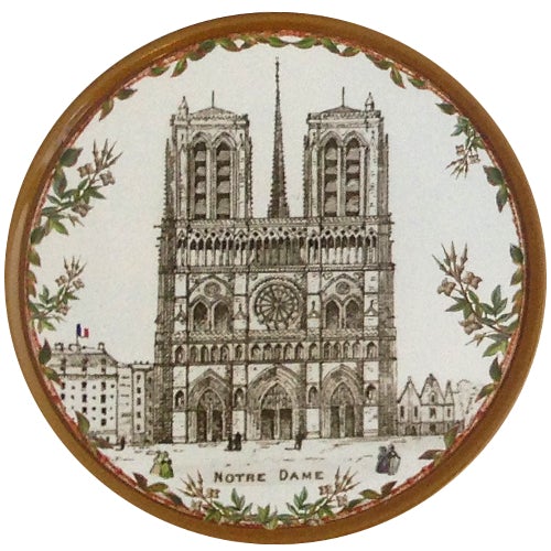 Paris Scenes Coaster Set - 6-Piece Elegant French Landmark Drink Coasters | Perfect for Home Decor, Coffee Table, Bar & Party Use