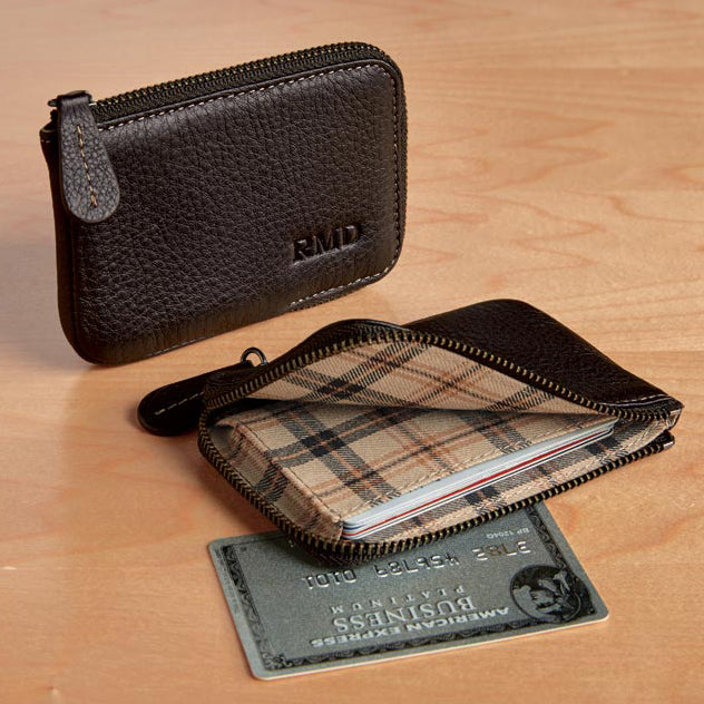 Men's Vintage Bomber Jacket with Zip Card Wallet - Stylish & Functional for Travel, Work & Everyday Use
