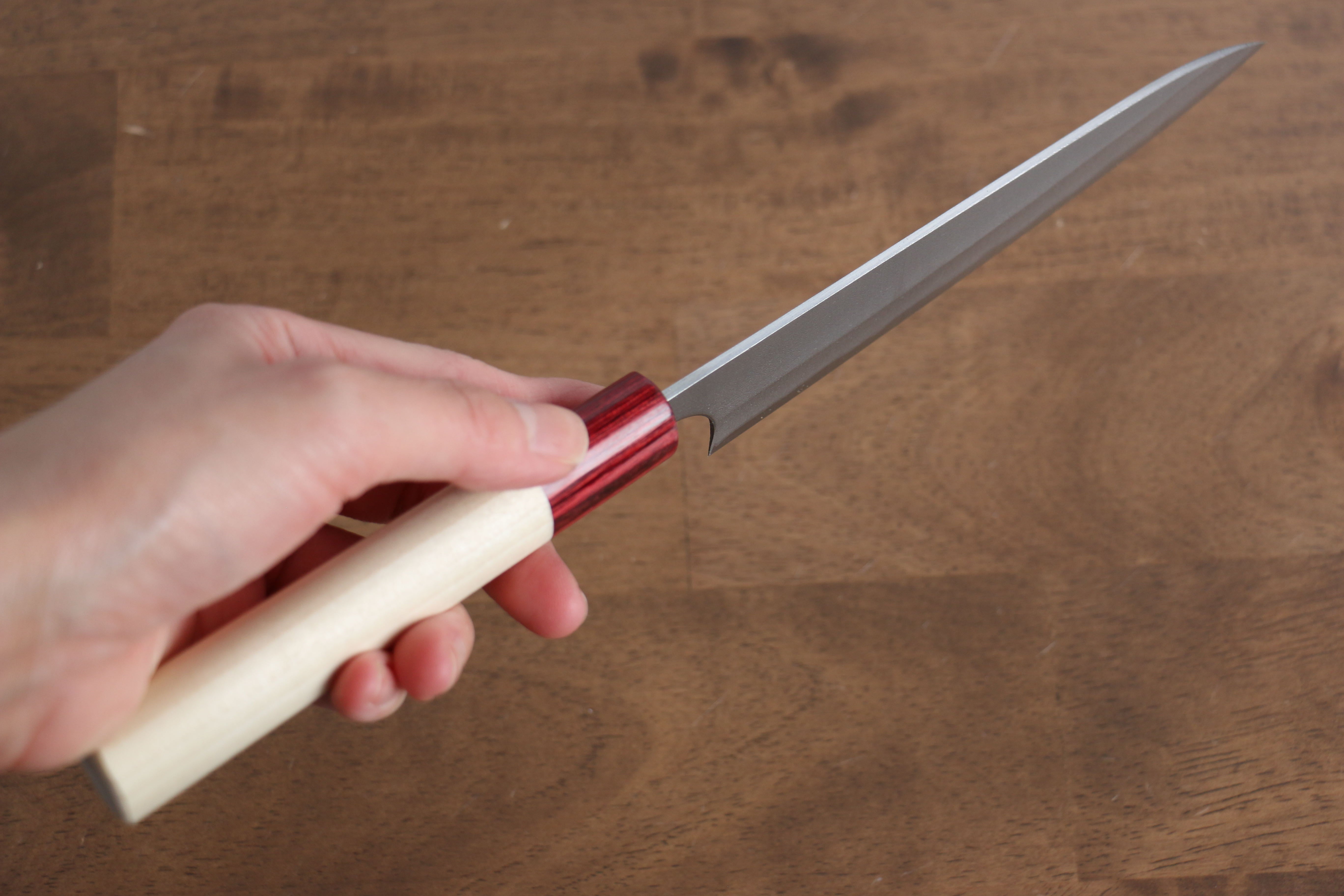 Masakage Yuki 150mm White Steel No.2 Petty Knife - Japanese Utility Knife with Magnolia Wood Handle - Perfect for Slicing, Peeling & Precision Kitchen Tasks