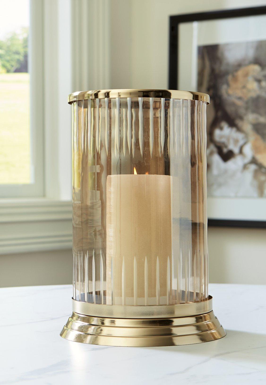 Aavinson Elegant Glass Candle Holder - Decorative Home Decor for Living Room, Bedroom, Wedding Centerpiece & Romantic Dinner Ambiance