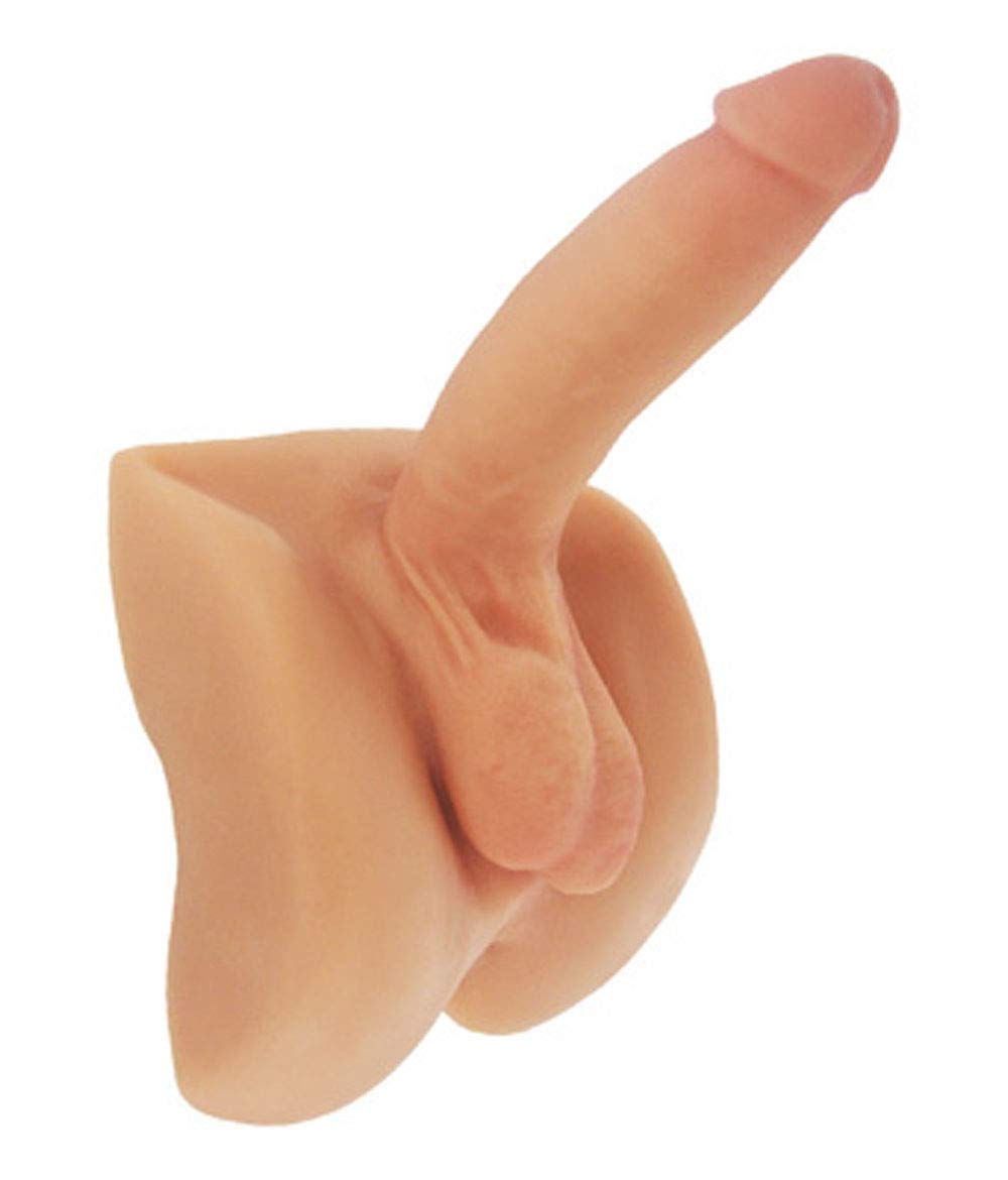 XR Brands Sexflesh Both Ways Ben - Realistic Dual-Ended Silicone Dildo for Couples & Solo Play - Perfect for BDSM, Roleplay & Spicing Up Your Sex Life