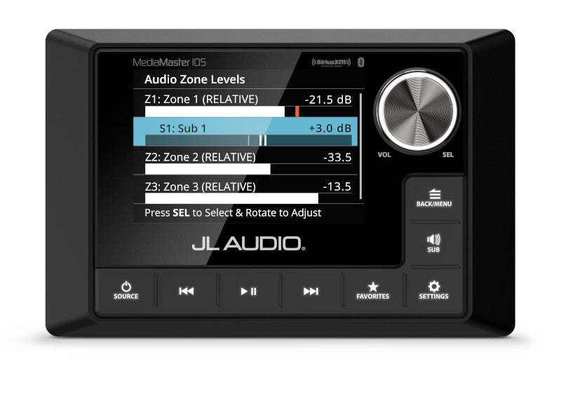 JL Audio MM105 MediaMaster Waterproof Marine Stereo with Color LCD Display - Perfect for Boats, Yachts & Outdoor Water Activities