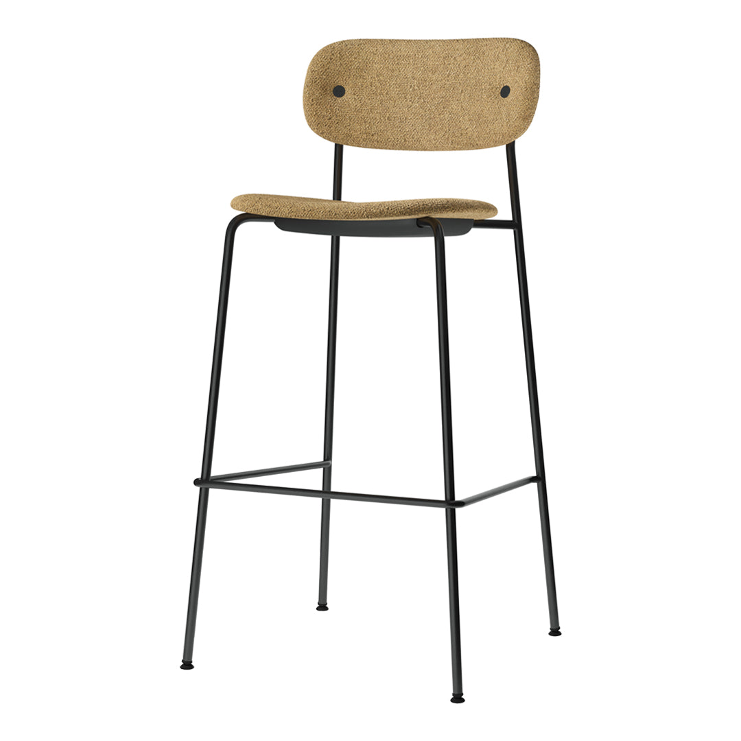 Co Bar Chair - Fully Upholstered Bar Stool for Kitchen Island, Home Bar & Counter Height Dining - Comfortable Modern Seating for Restaurants & Cafes