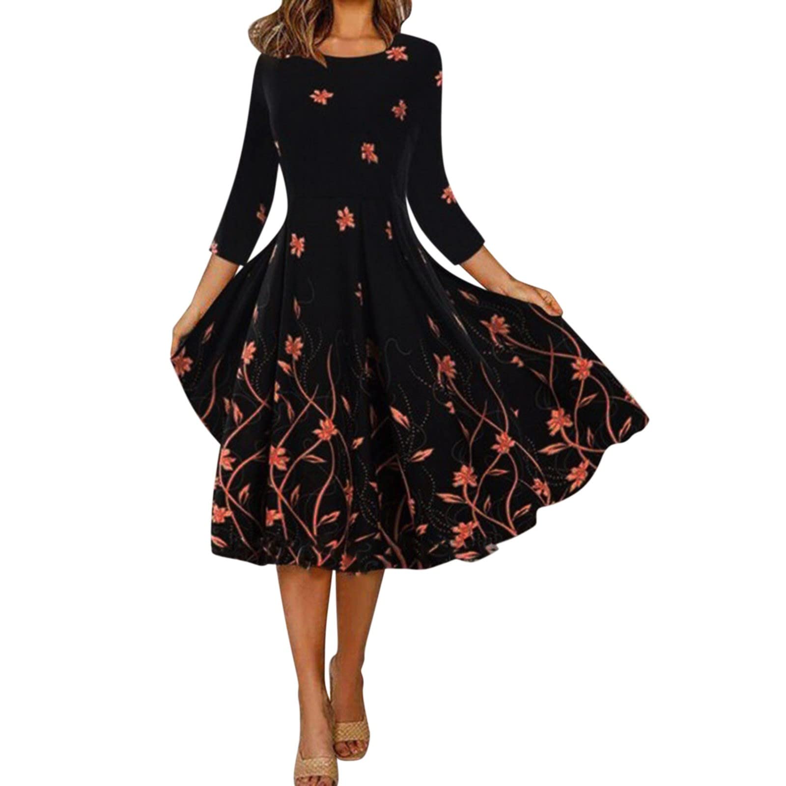 Stylish Maternity Beach Dress for Women - Flattering Long Sleeve Printed Maxi Dress with Personality Positioning | Perfect for Pregnancy Photos, Vacation Getaways & Summer Outings