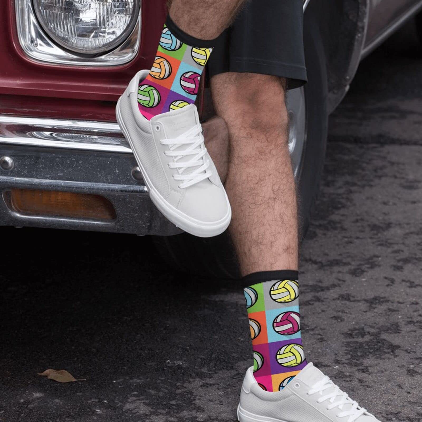 YISHOW Fun Novelty Crew Socks for Men & Women - Crazy Cool Socks for Everyday Wear, Gifts & Costume Parties