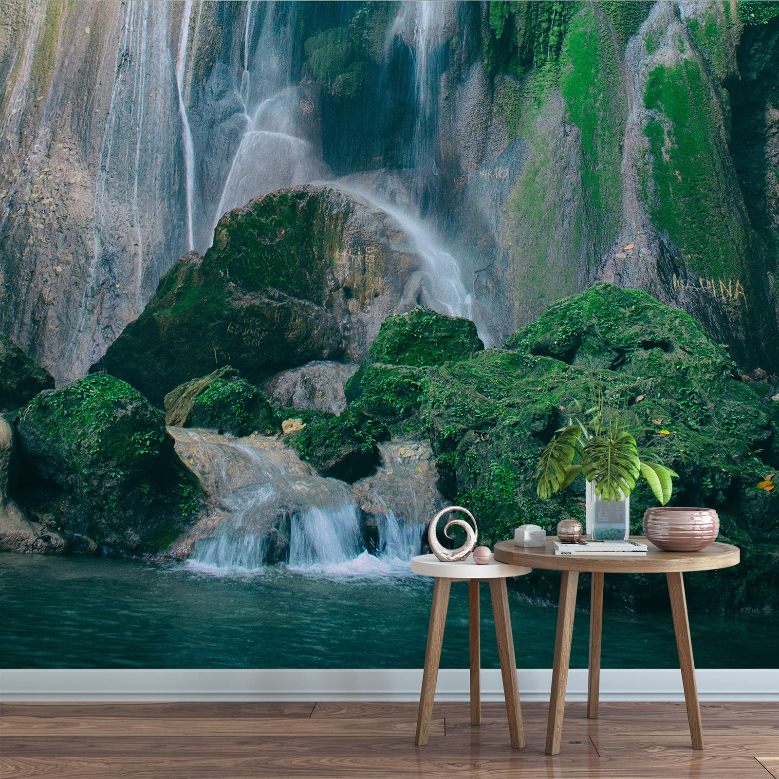 Custom Natural Landscape Mural Wallpaper - Mountains, Lakes & Waterfalls for Nursery, Bedroom, Living Room & Hallway Decor | Peel & Stick Wall Sticker for Home & Kids Room Design