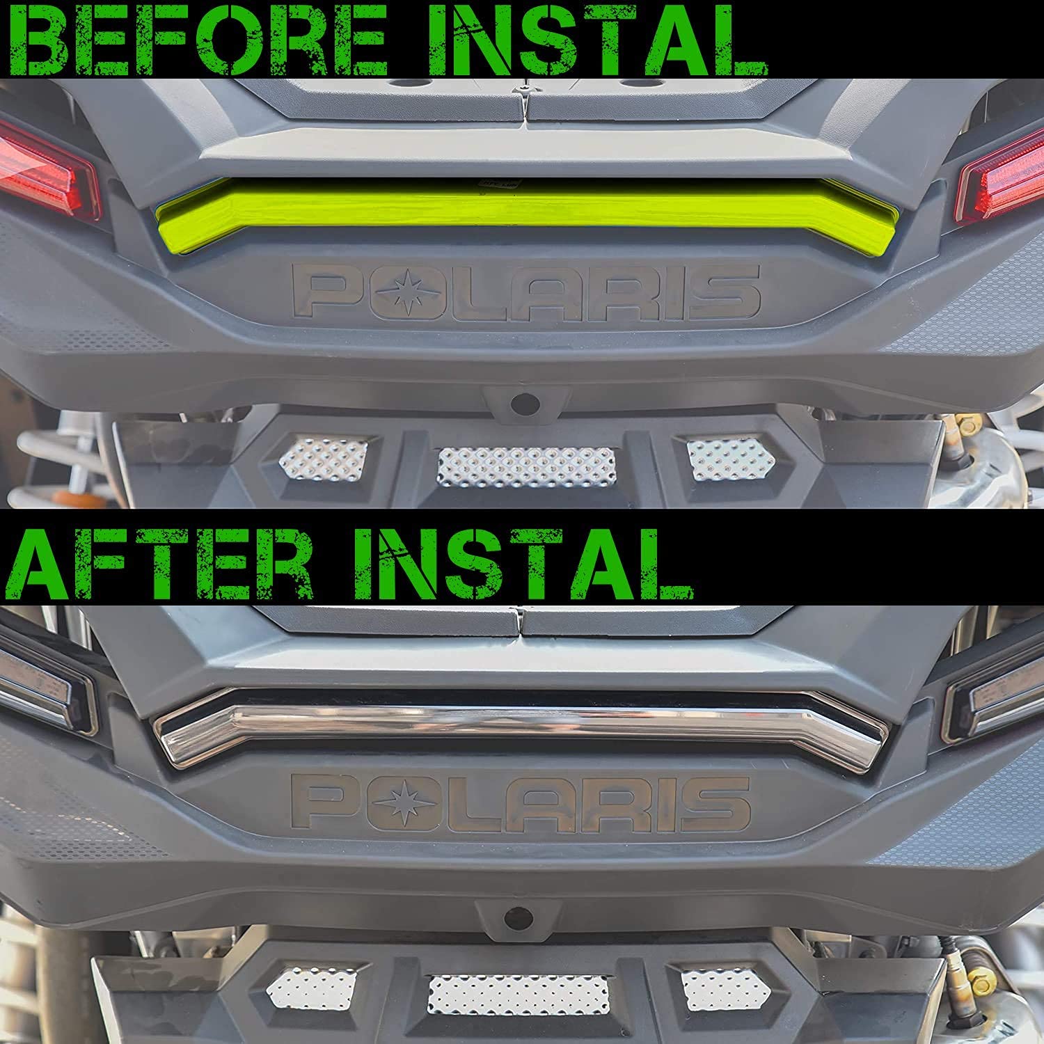SLK-Lights RZR XP Center Tail Light - OEM Replacement for Polaris RZR XP 1000 Turbo & Sportsman 1000 XP (2019-2021) - Smoke Bundle Rear Accent Lamp for Enhanced Visibility & Off-Road Safety