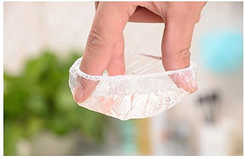 100Pcs Clear Disposable Ear Caps - Waterproof Ear Protector Covers for Hair Dye, Salon, Swimming & Showering - Soft Latex-Free Ear Protection for Adults & Kids