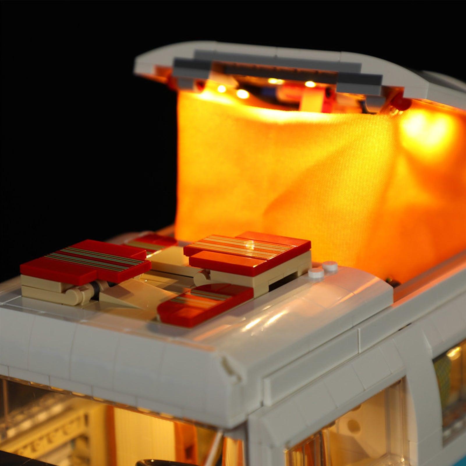 LEGO Technic Volkswagen T2 Camper Van Truck 10279 Light Kit - Compatible with Official LEGO Sets - DIY Lighting Solution for Model Display & Night Scenes