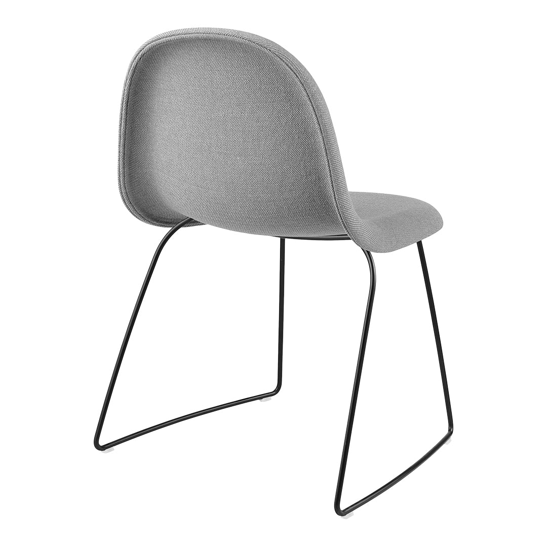 Gubi 3D Dining Chair - Fully Upholstered Stackable Chair with Sledge Base - Perfect for Modern Dining Rooms, Restaurants & Home Offices