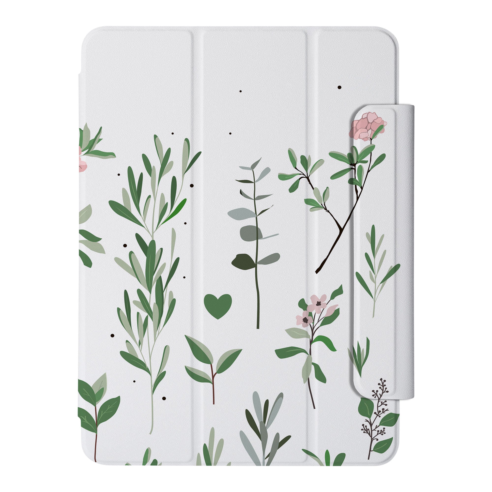 SlimFit iPad Case with Pink Flower Design - Ultra Thin Lightweight Protective Cover for iPad Air/Pro, Perfect for Work, Travel & Everyday Use